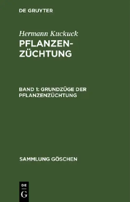 Cover of Grundzüge der Pflanzenzüchtung