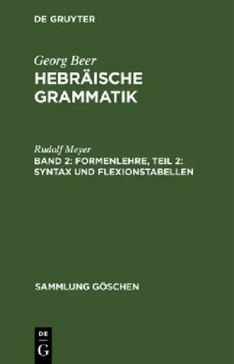 Cover of Formenlehre, Teil 2