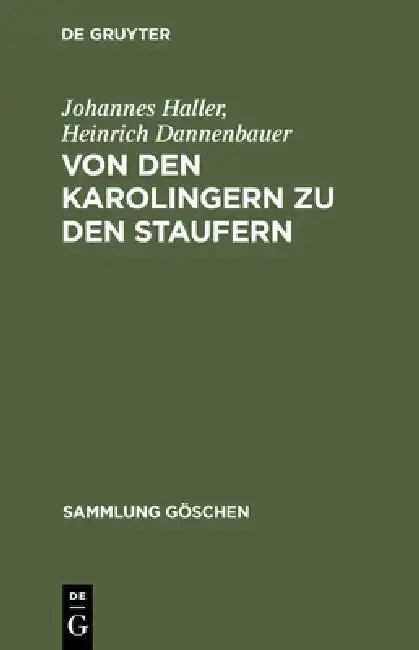 Cover of Von Den Karolingern Zu Den Staufern