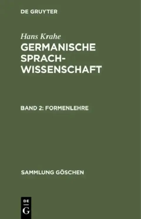 Cover of Formenlehre