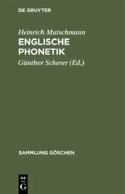 Cover of Englische Phonetik