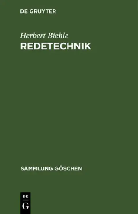 Cover of Redetechnik