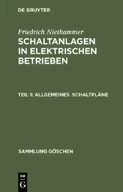 Cover of Allgemeines. Schaltpläne