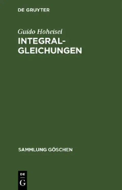 Cover of Integralgleichungen