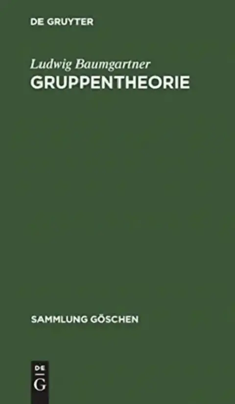Cover of Gruppentheorie