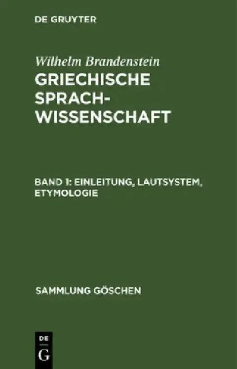 Cover of Einleitung, Lautsystem, Etymologie