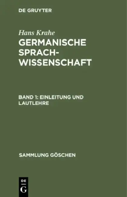 Cover of Einleitung und Lautlehre