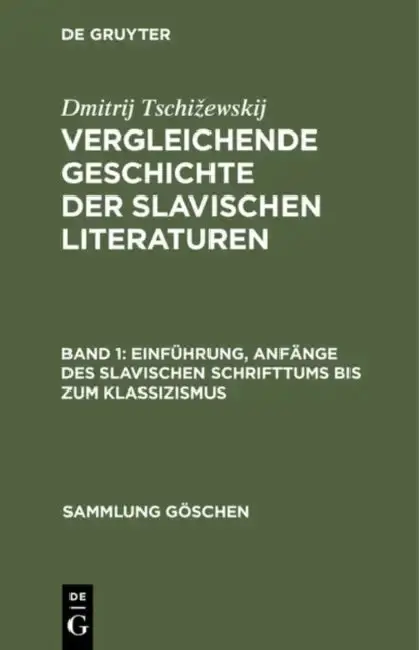 Cover of Einführung, Anfänge Des Slavischen Schrifttums Bis Zum Klassizismus