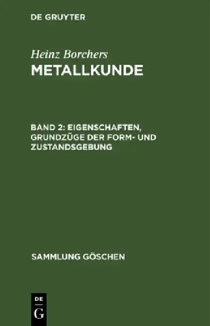 Cover of Eigenschaften, Grundzüge der Form- und Zustandsgebung
