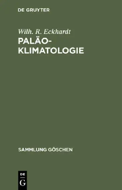 Cover of Paläoklimatologie