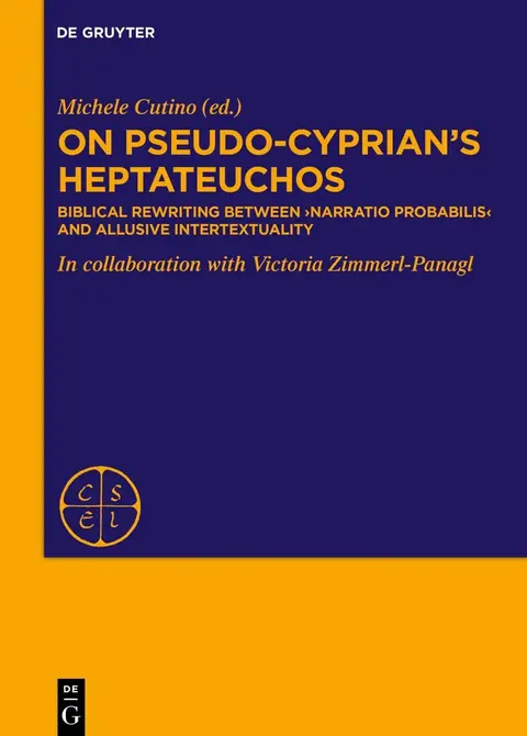 Cover of On Pseudo-Cyprian’s Heptateuchos