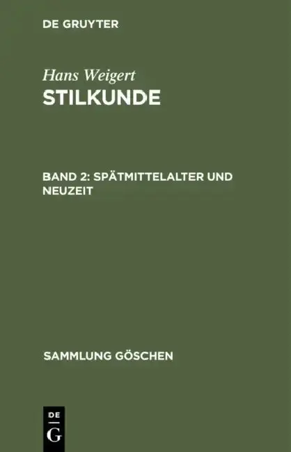 Cover of Spätmittelalter Und Neuzeit