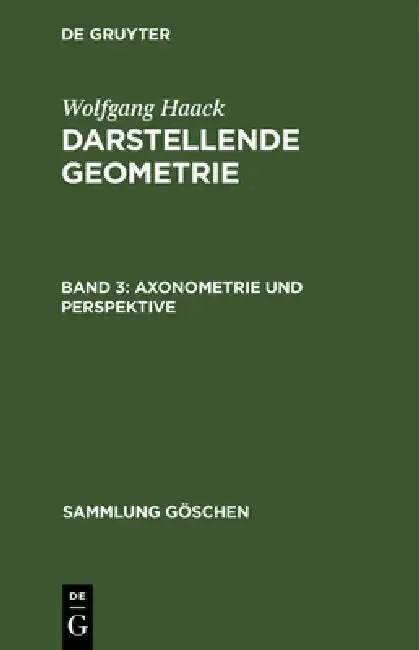 Cover of Axonometrie und Perspektive