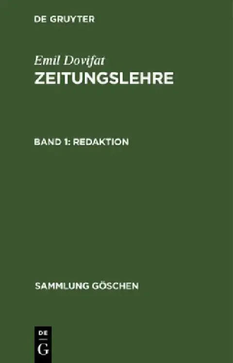 Cover of Redaktion