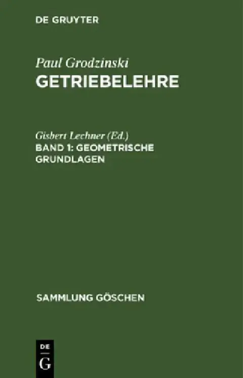 Cover of Geometrische Grundlagen