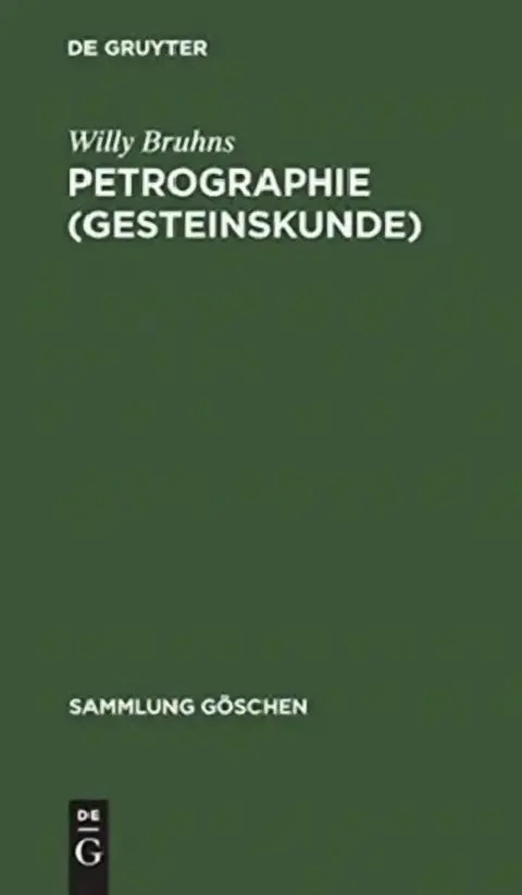 Cover of Petrographie (Gesteinskunde)