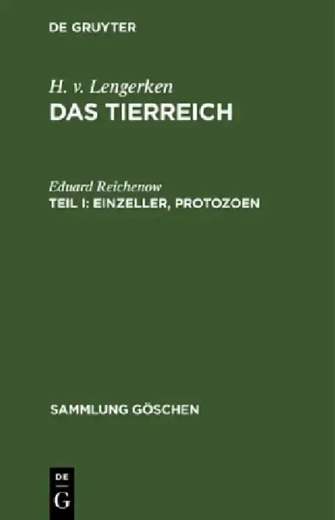 Cover of Einzeller, Protozoen