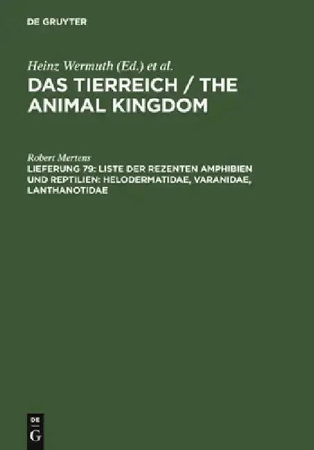 Cover of Liste der rezenten Amphibien und Reptilien