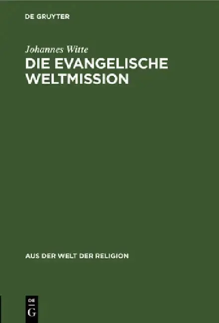 Cover of Die Evangelische Weltmission