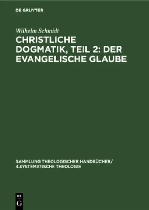 Cover of Christliche Dogmatik, Teil 2