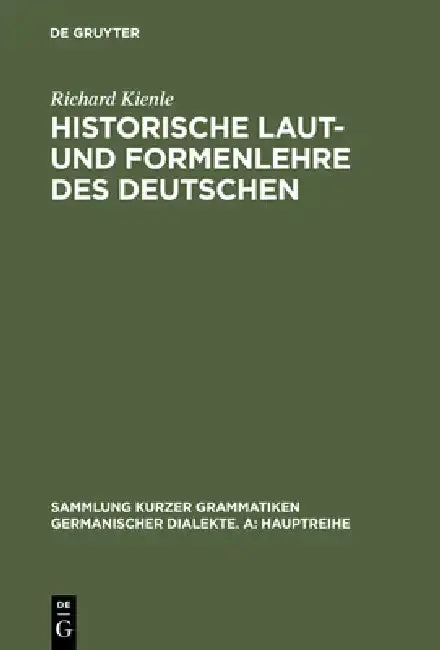 Cover of Historische Laut- und Formenlehre des Deutschen