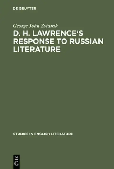 Cover of D. H. Lawrence's Response to Russian Literature