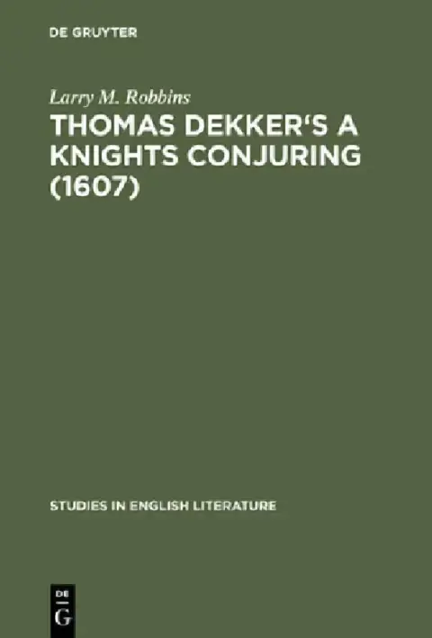 Cover of Thomas Dekker's a Knights Conjuring (1607)