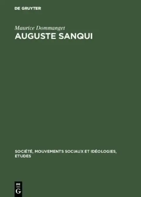 Cover of Auguste Sanqui