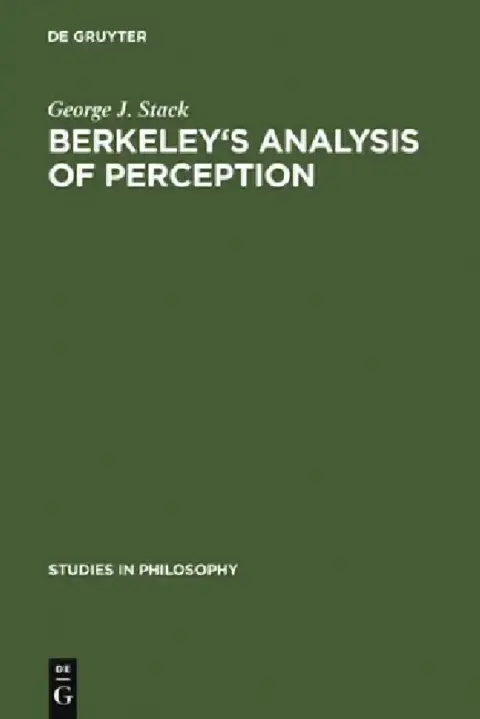 Cover of Berkeley's Analysis of Perception