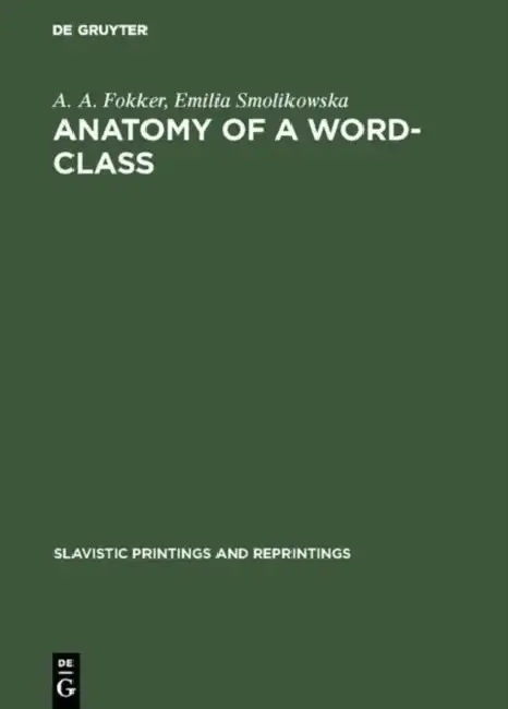 Cover of Anatomy of a Word-Class