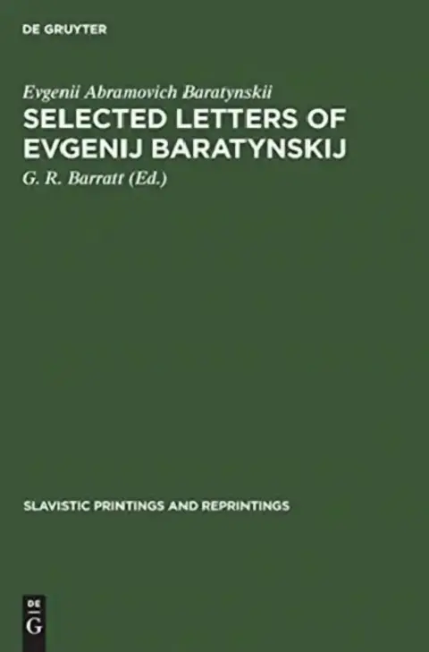 Cover of Selected Letters of Evgenij Baratynskij