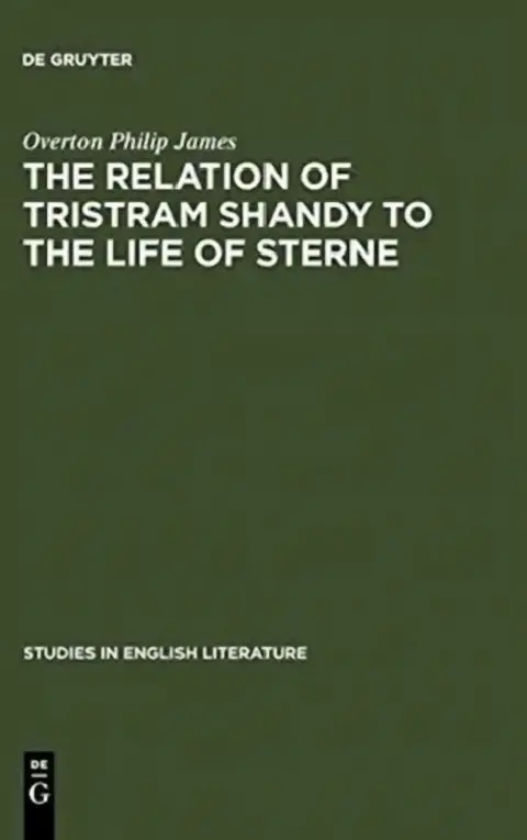 Cover of The Relation of Tristram Shandy to the Life of Sterne