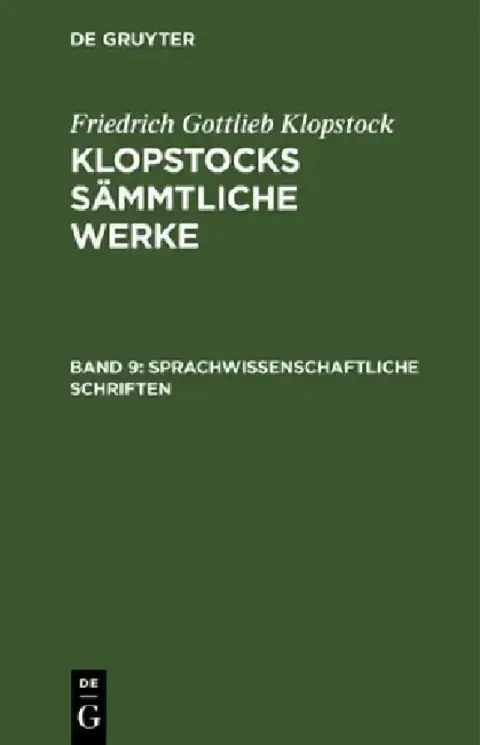 Cover of Sprachwissenschaftliche Schriften