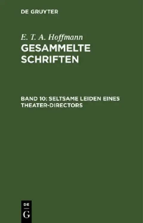 Cover of Seltsame Leiden Eines Theater-Directors