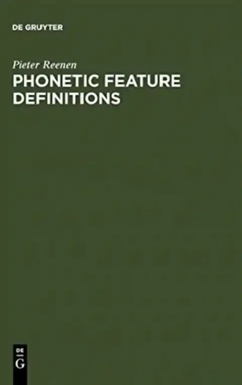 Cover of Phonetic Feature Definitions