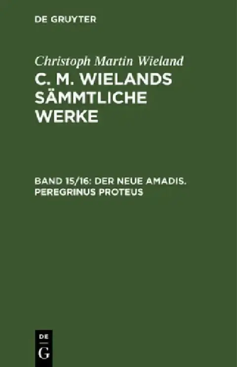 Cover of Christoph Martin Wieland