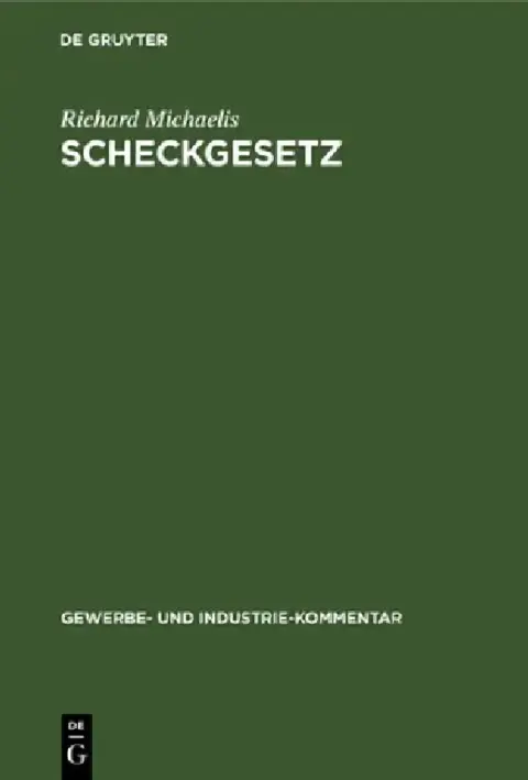 Cover of Scheckgesetz