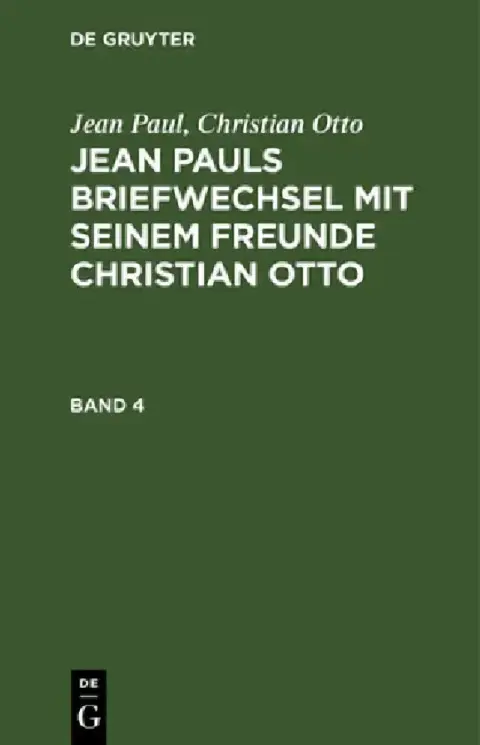 Cover of Jean Paul; Christian Otto