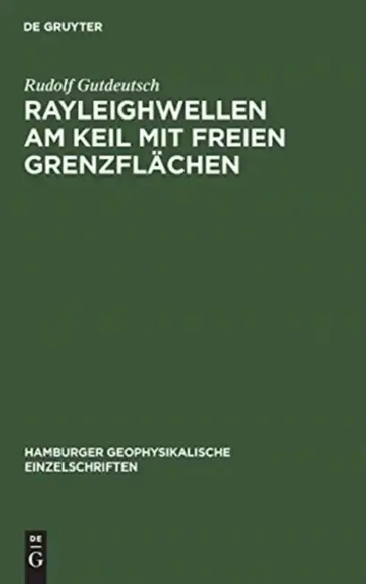 Cover of Rayleighwellen am Keil mit freien Grenzflächen