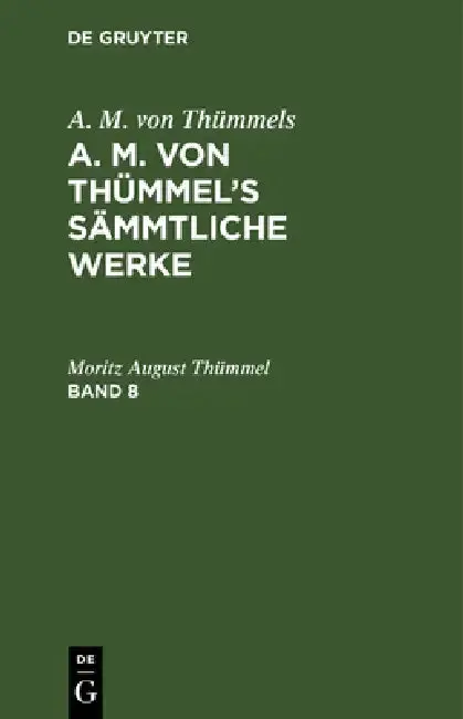 Cover of A. M. Von Thümmels