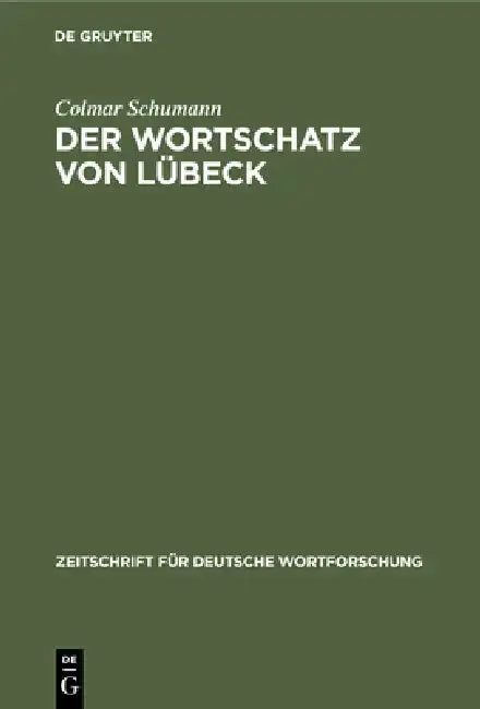 Cover of Der Wortschatz Von Lübeck