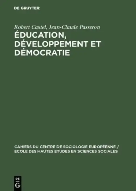 Cover of Éducation, développement et démocratie
