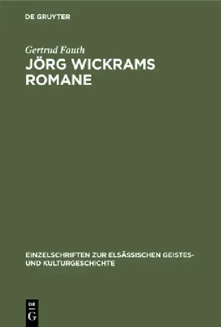 Cover of Jörg Wickrams Romane