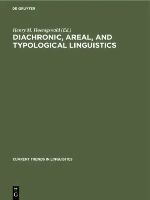 Cover of Diachronic, Areal, and Typological Linguistics