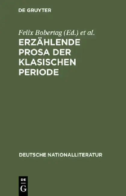 Cover of Erzählende Prosa der klasischen Periode