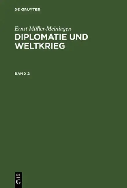 Cover of Diplomatie und Weltkrieg