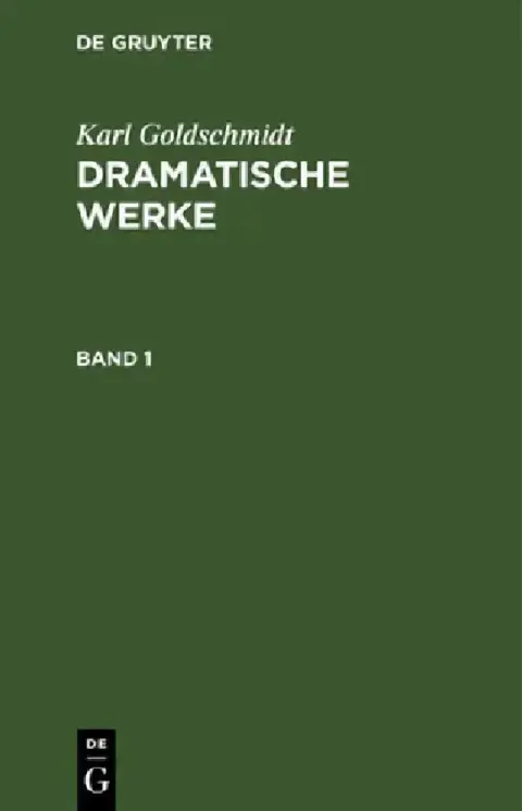 Cover of Karl Goldschmidt