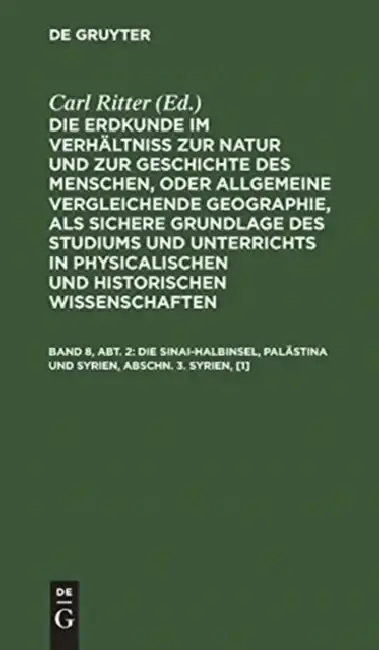 Cover of Die Sinai-Halbinsel, Palästina und Syrien, Abschn. 3. Syrien, [1]