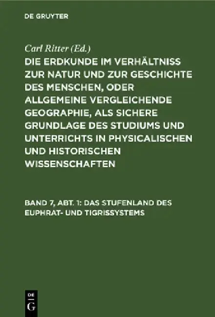 Cover of Das Stufenland des Euphrat- und Tigrissystems
