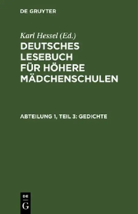 Cover of Gedichte
